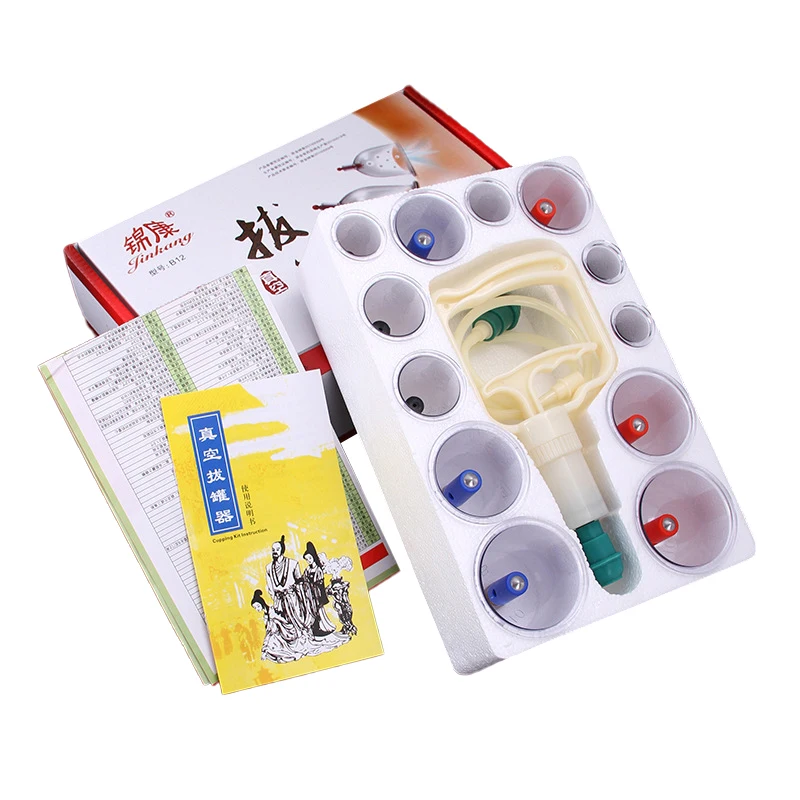 High Quality Hacamat Seti Plastic Hijama Cupping Kit Manual Vaccum Cupping Set Cupping Hijama Set