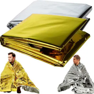 Customized Space Foil Thermal Blanket Waterproof Emergency Cover Sheet Survival First Aid Emergency Thermal Blanket