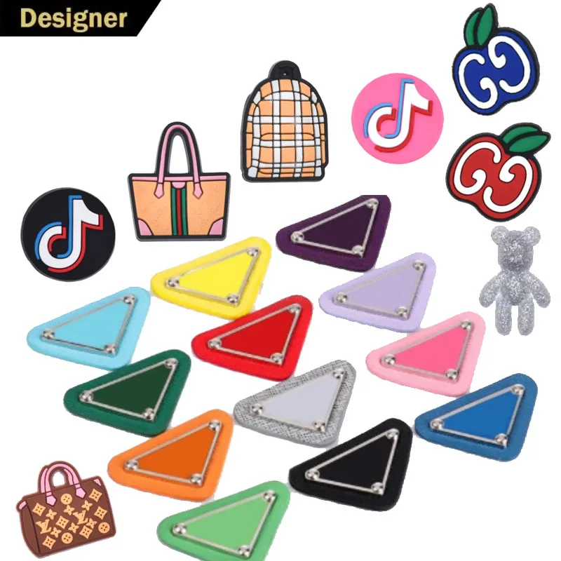 2024 Designer shoe charms luxury brand designer clog charms shoe decoration charms for bracelets designer