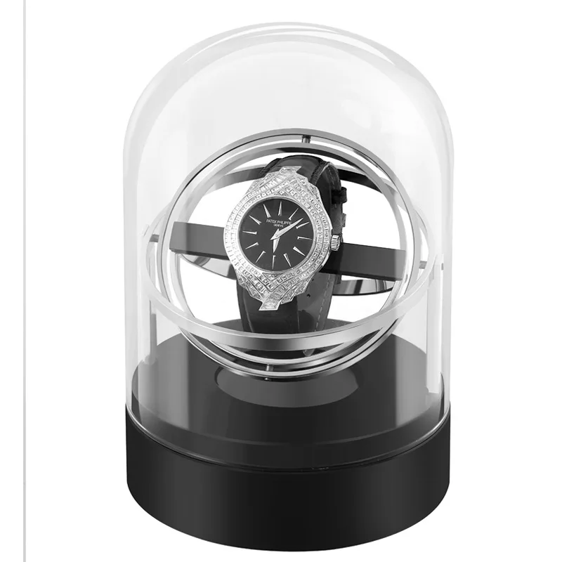 Gostar Factory Stock Free MOQ Hot Sale 5V1A Metal Black Silver Gold Battery Watch Winder
