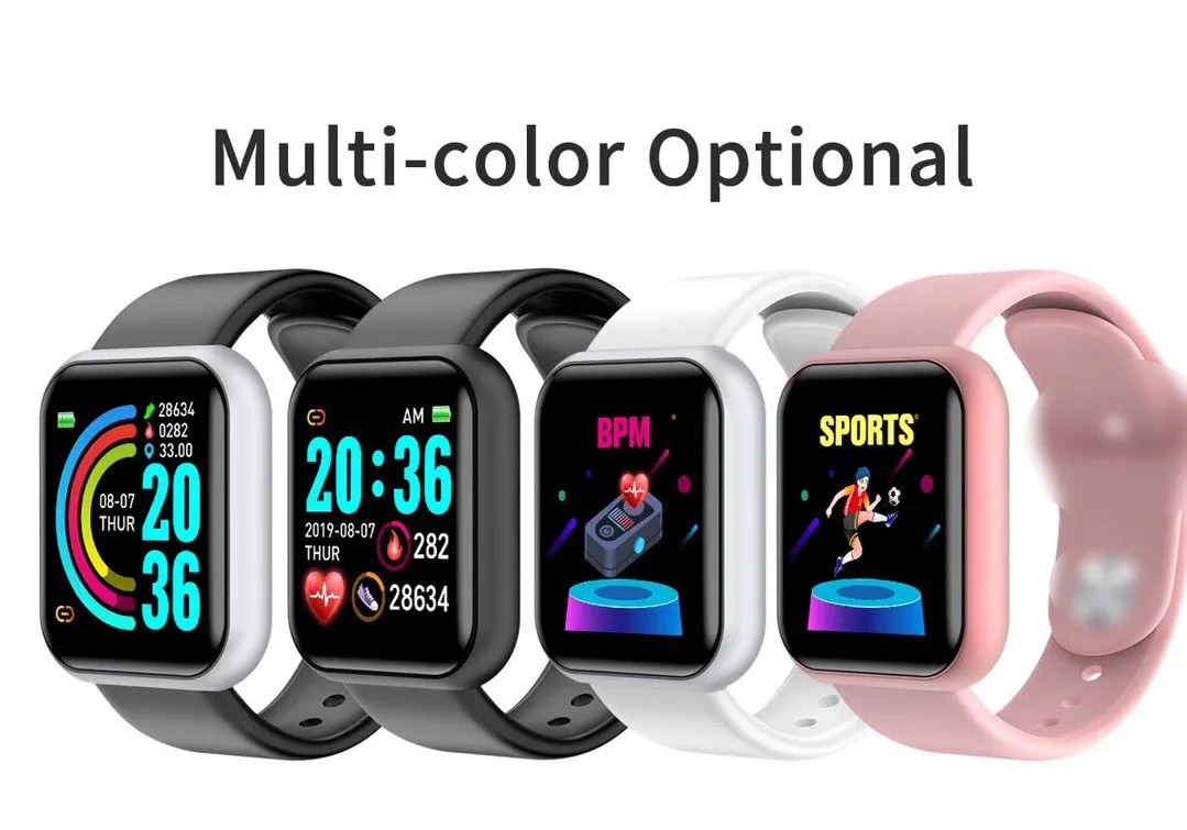 Waterproof IP67 1.3-inch screen Heart rate Monitor Sleep Monitor clock Alarm clock