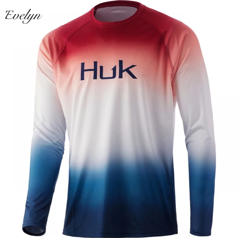 EVELYN OEM ODM Океанский рыболовный костюм рубашка с длинным рукавом 50 Upf для производительности быстросохнущая дышащая рыбками