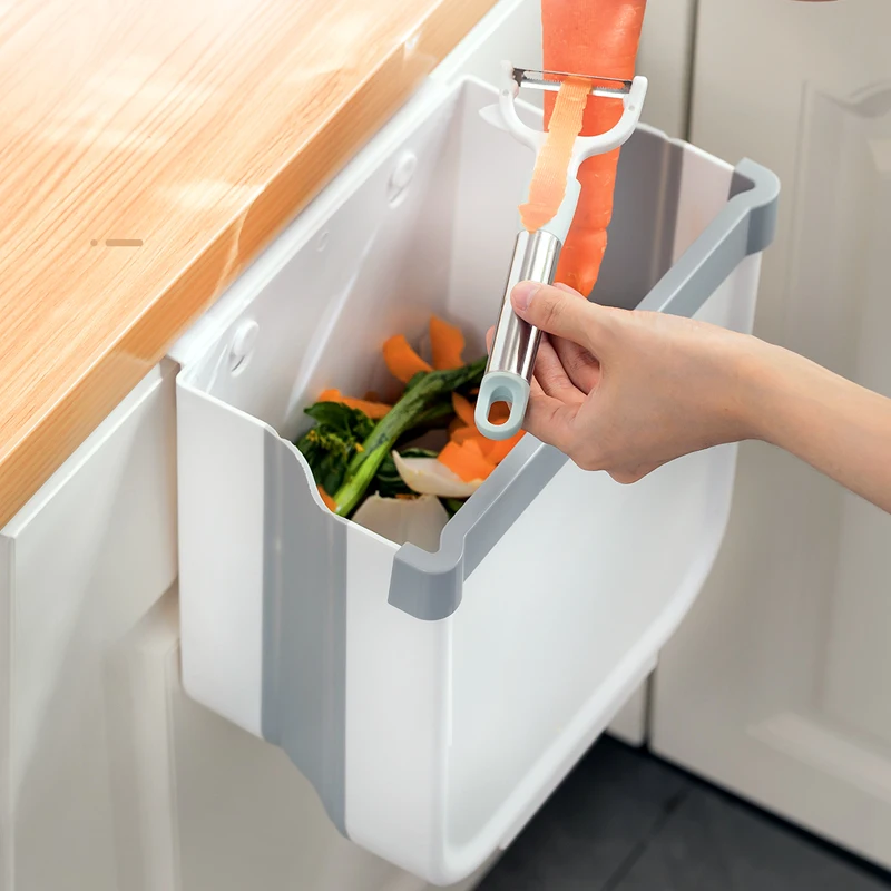  Kitchen Folding Trash Can Waste Bin Foldable Bote De Basura Basurero Cocina plegables tachos de