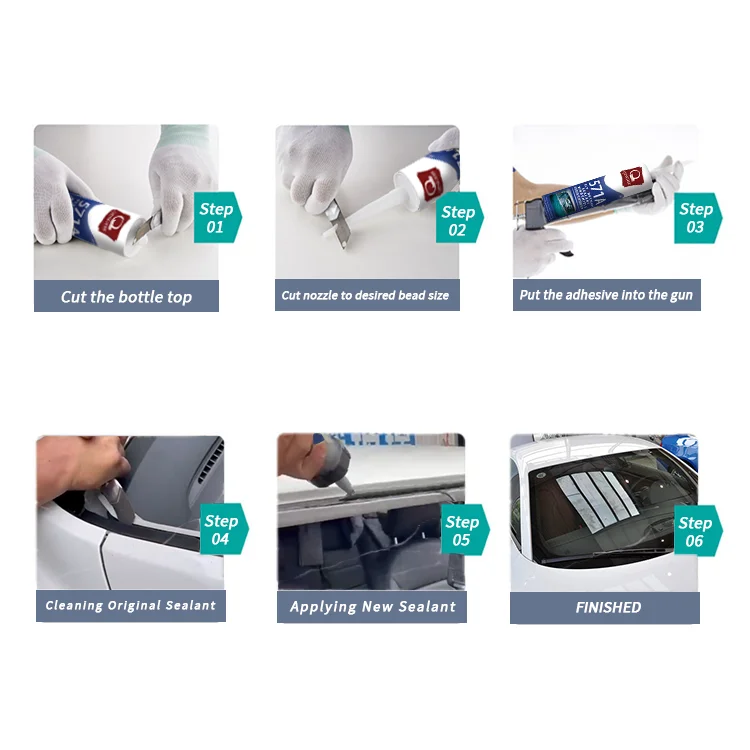 high quality waterproof caulk auto trim adhesive polyurethane PU sealant glue for car metal plate