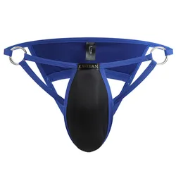 Мужские трусы, сексуальное нижнее белье, стринги, джоки с протектором для пениса