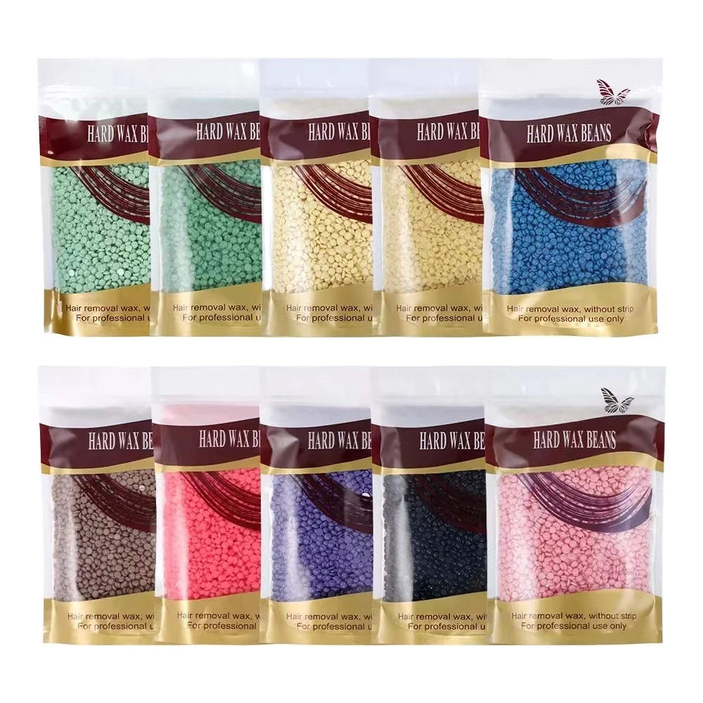 Wholesale 100g 1kg Hair Removal Wax Bean 20kg Hard Wax Beans No Strip Depilator Wax Bean for Body Hair