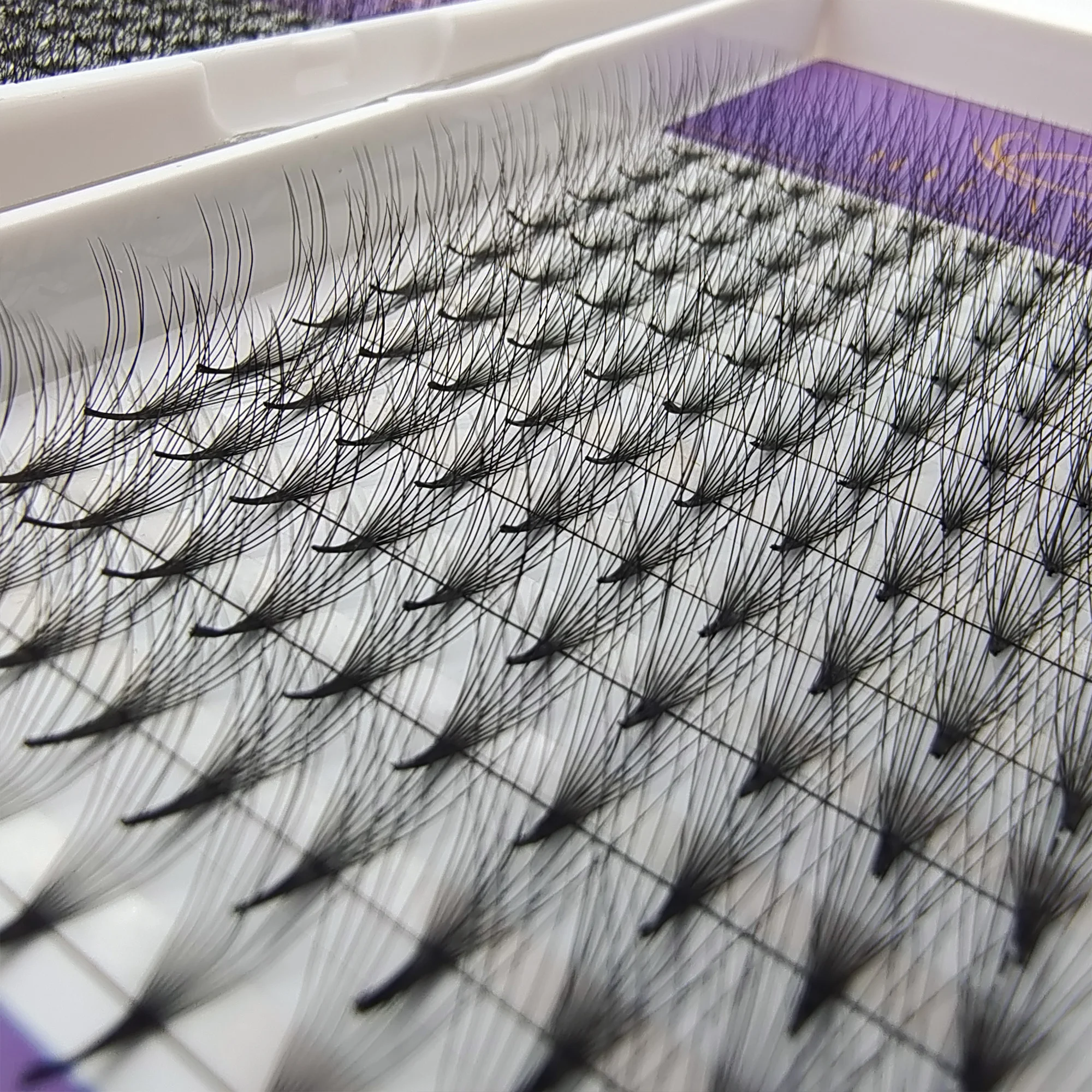 Thinner Stem 0.05 0.07.0.10 0.15 Premade Fan Lashes Factory Volume Premium Premade Fan Eyelashes Extension Tray