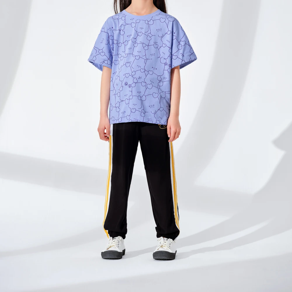 
R.prince Kids Wide Leg Children Cargo Pants Sets Elastic Band Trouser Legs Harem Clothing Child Pant Boys For Kids Girls 