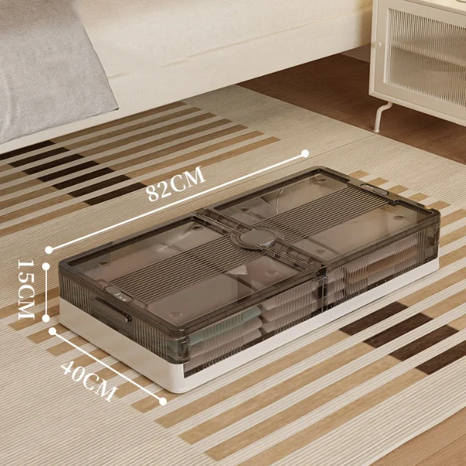 Household Under-bed Storage Box Folding Wheeled Drawer-type Clothes Quilt Toy Under-bed Storage Box