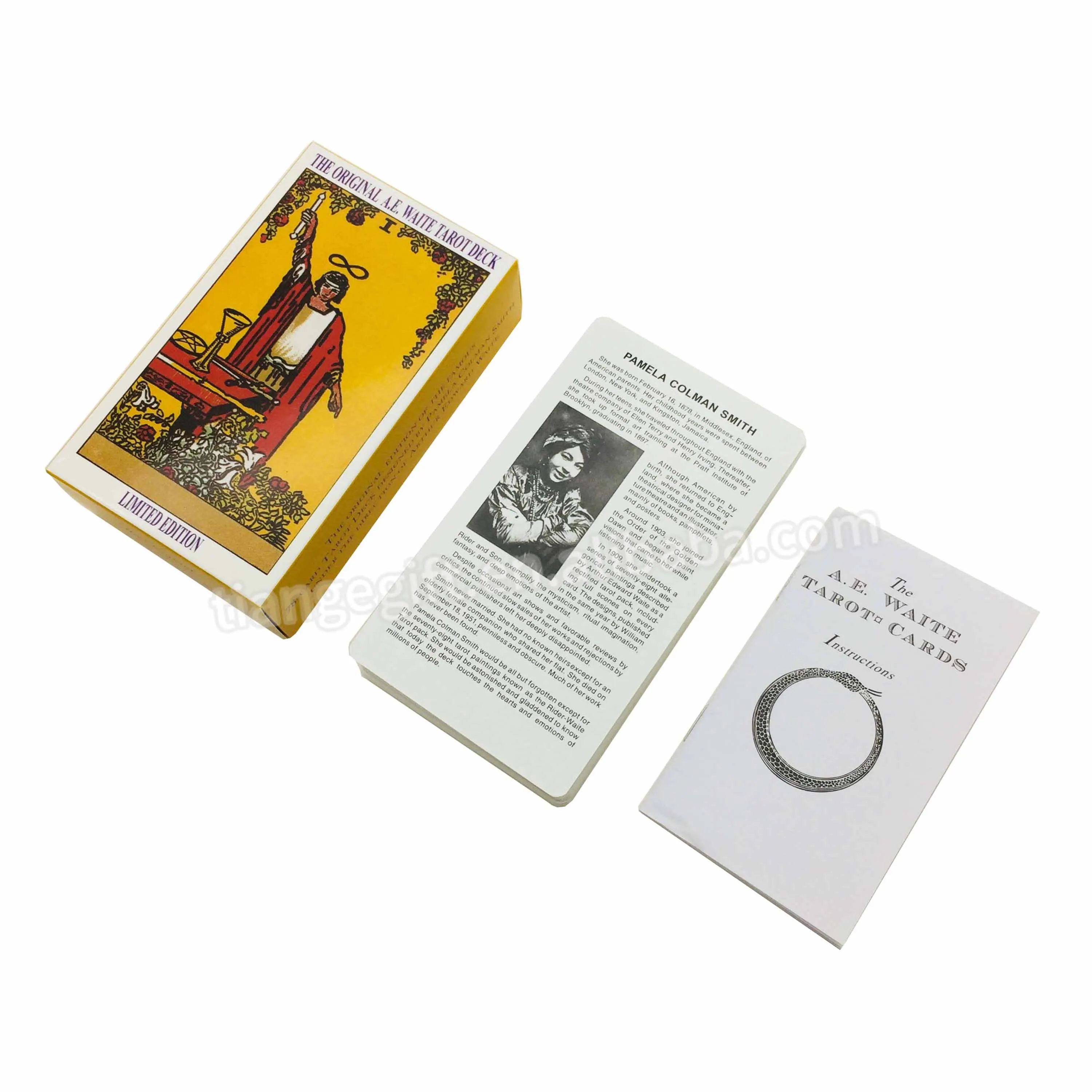Оригинальные Карты Таро с направляющим руководством 7x12 см 78