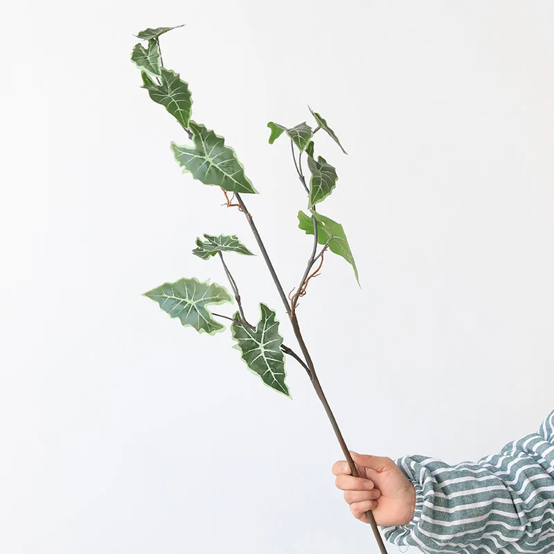 Artificial  Leaves  Artificial Guanyin Fern Leaf Faux Fern Greenery Leaves Interior decoration