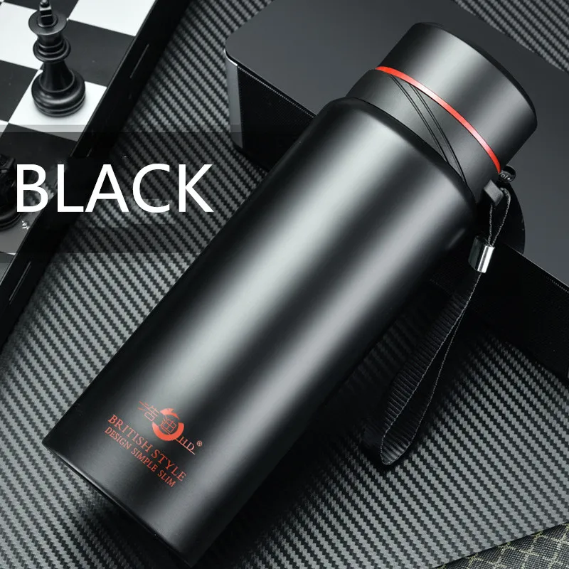 Thermos Water Bottle Flat Factory Direct Price Glass Vacuum Flasks & Thermoses Stainless Steel Straight Cup Temperature Display
