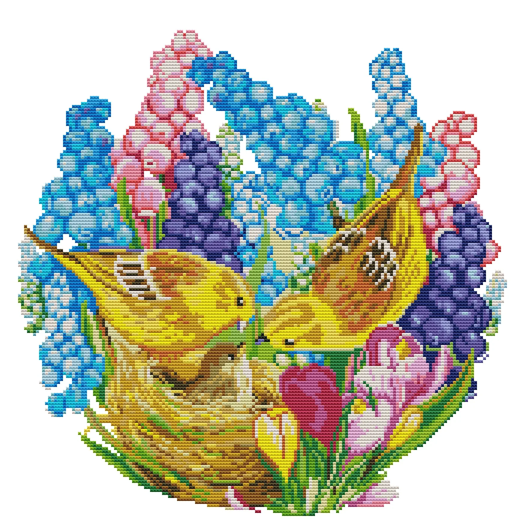 Valliage pattern diy needlepoint  hand embroidery cross stitch kits