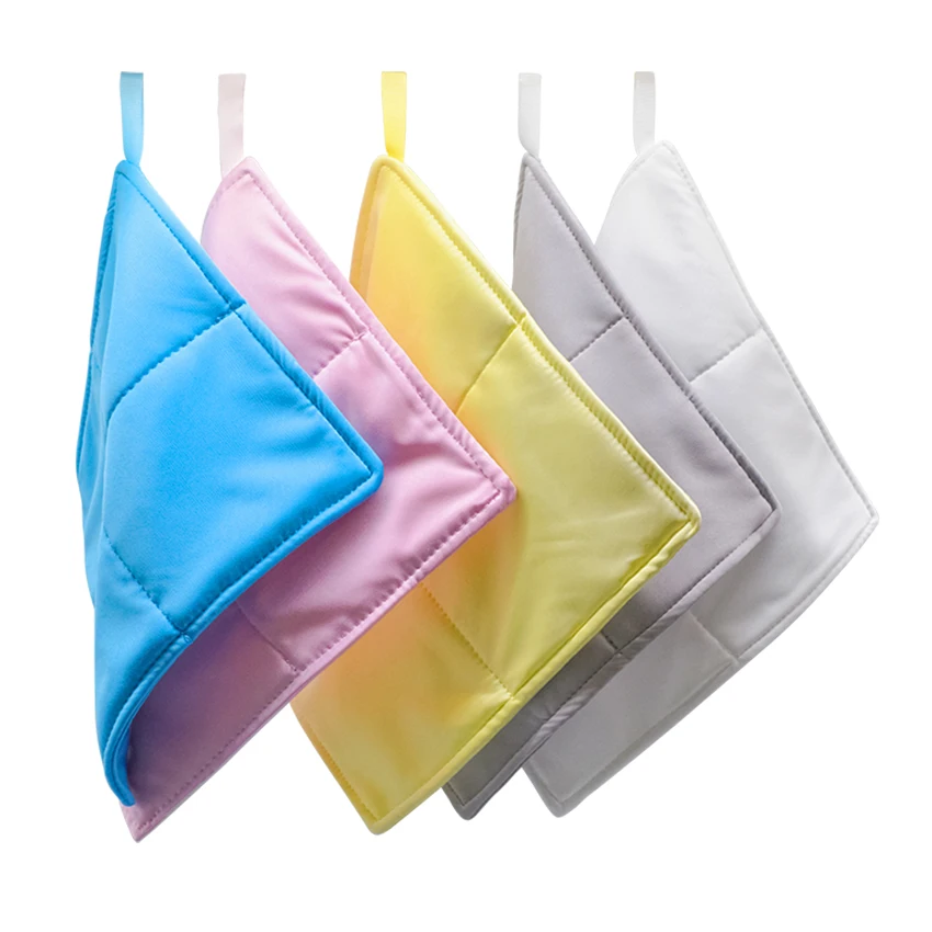 100% Polyester Reusable 3 Layers Dustless Cleanroom Rags Critical Environment Microfiber Cleaning Cloth