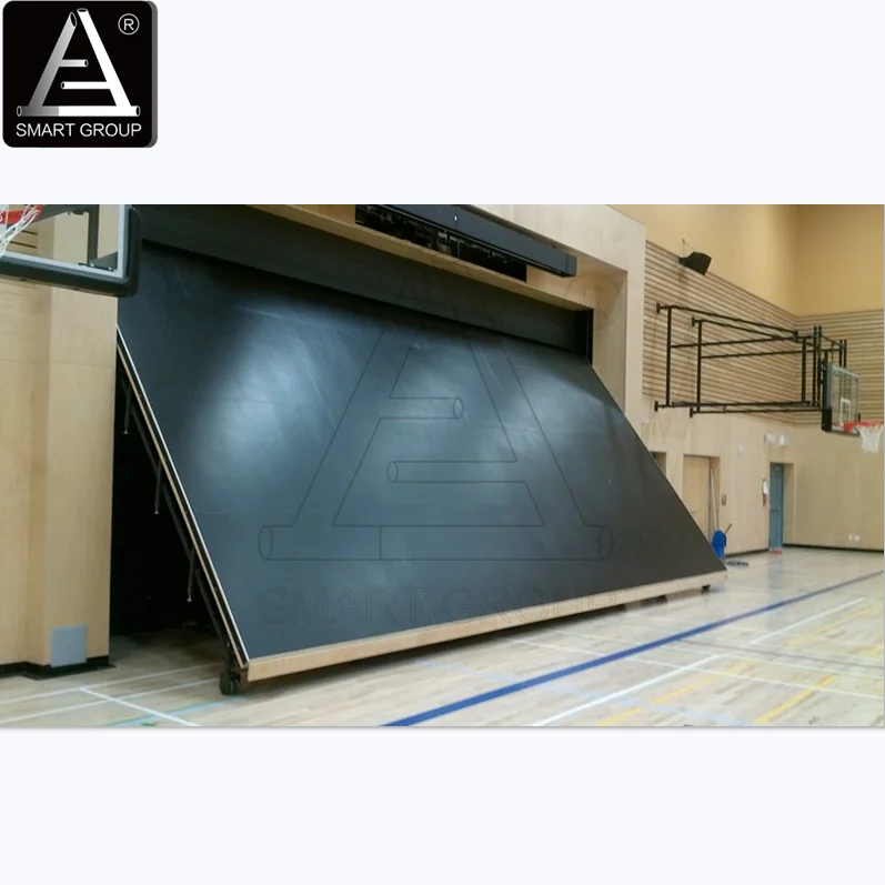 retractable stages platform aluminum portable stage recessed mounted retractable stages