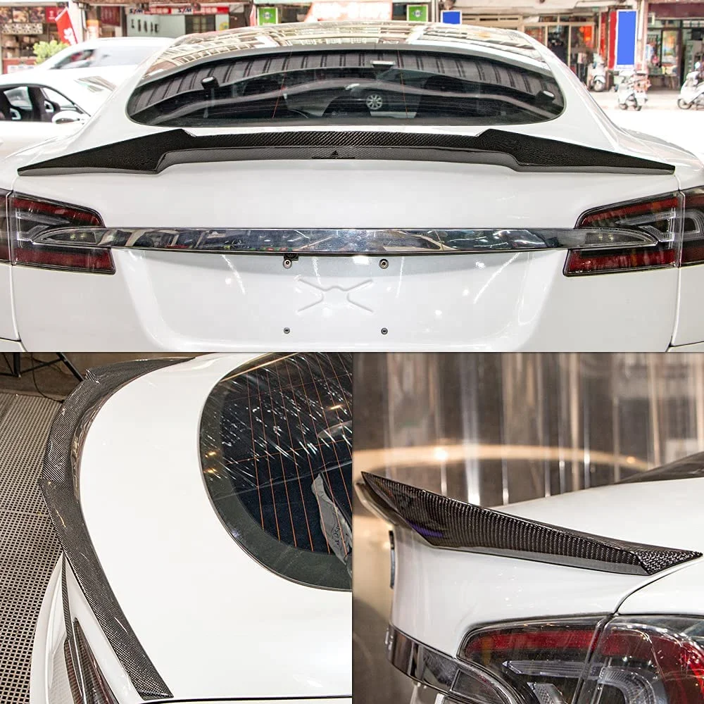 Carbon Fiber Trunk Spoiler Wing for Tesla Model S