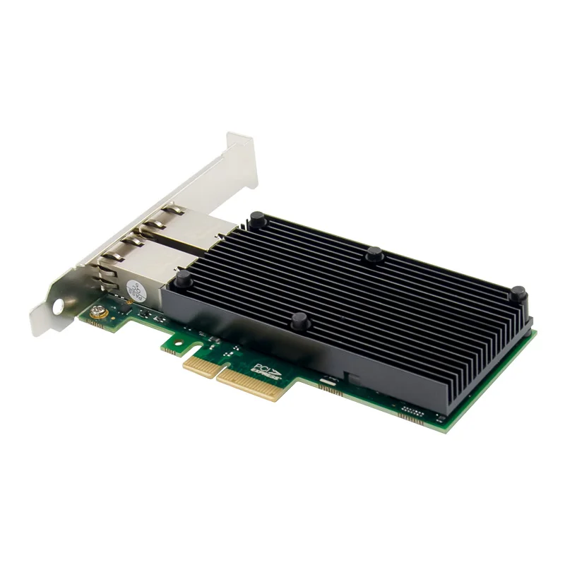 PCIe 3.0 x4  Dual RJ45 Port 10 Gigabit Network Card CHIPSET:X550