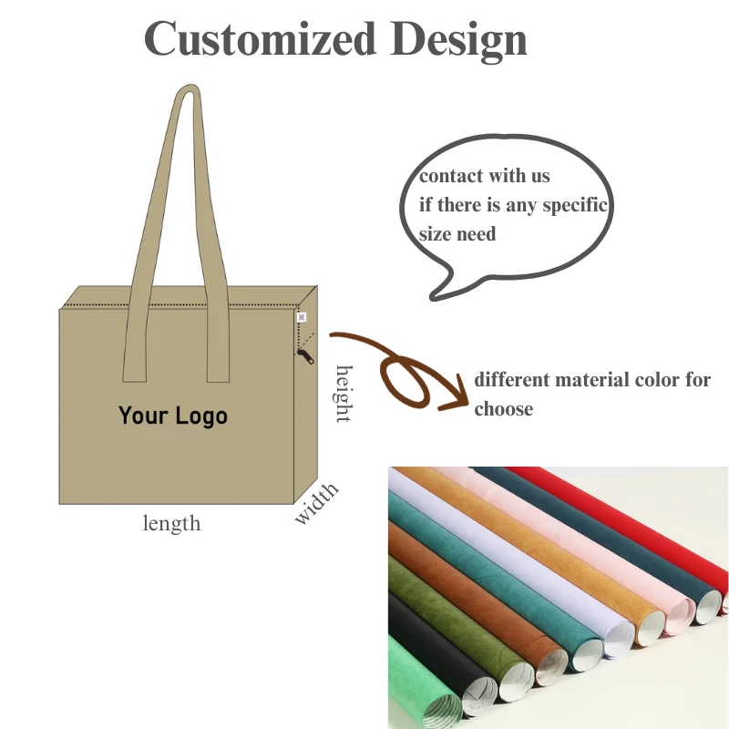 Untearable waterproof tyvek lunch cooler paper bag insulated