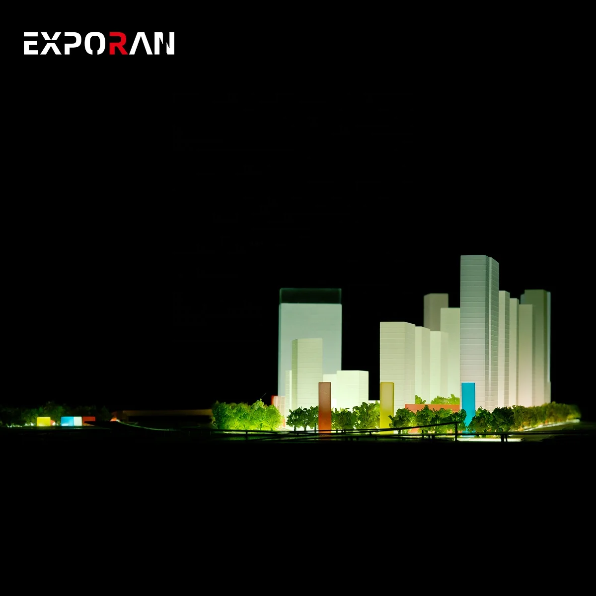 3d view master plan model for city and urban plan ,light landscape model city model landscapes