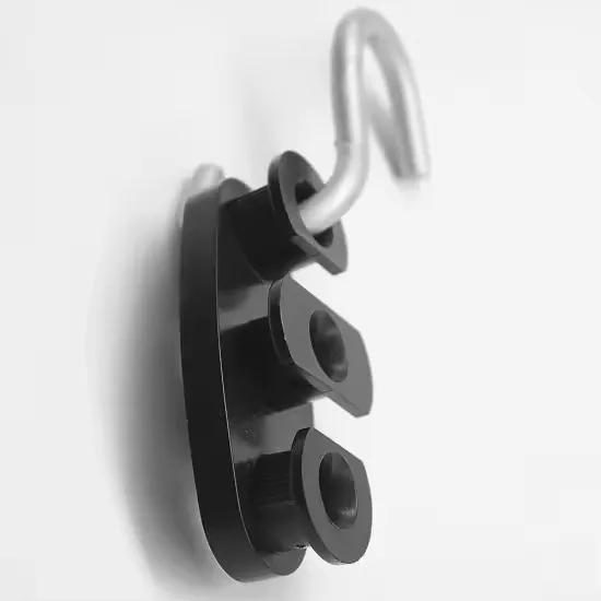 Galvanized Steel Hook S Type Ftth Drop Cable Clamp Stainless Steel Drop Wire Tension Clamp with Nylon UV Resistance