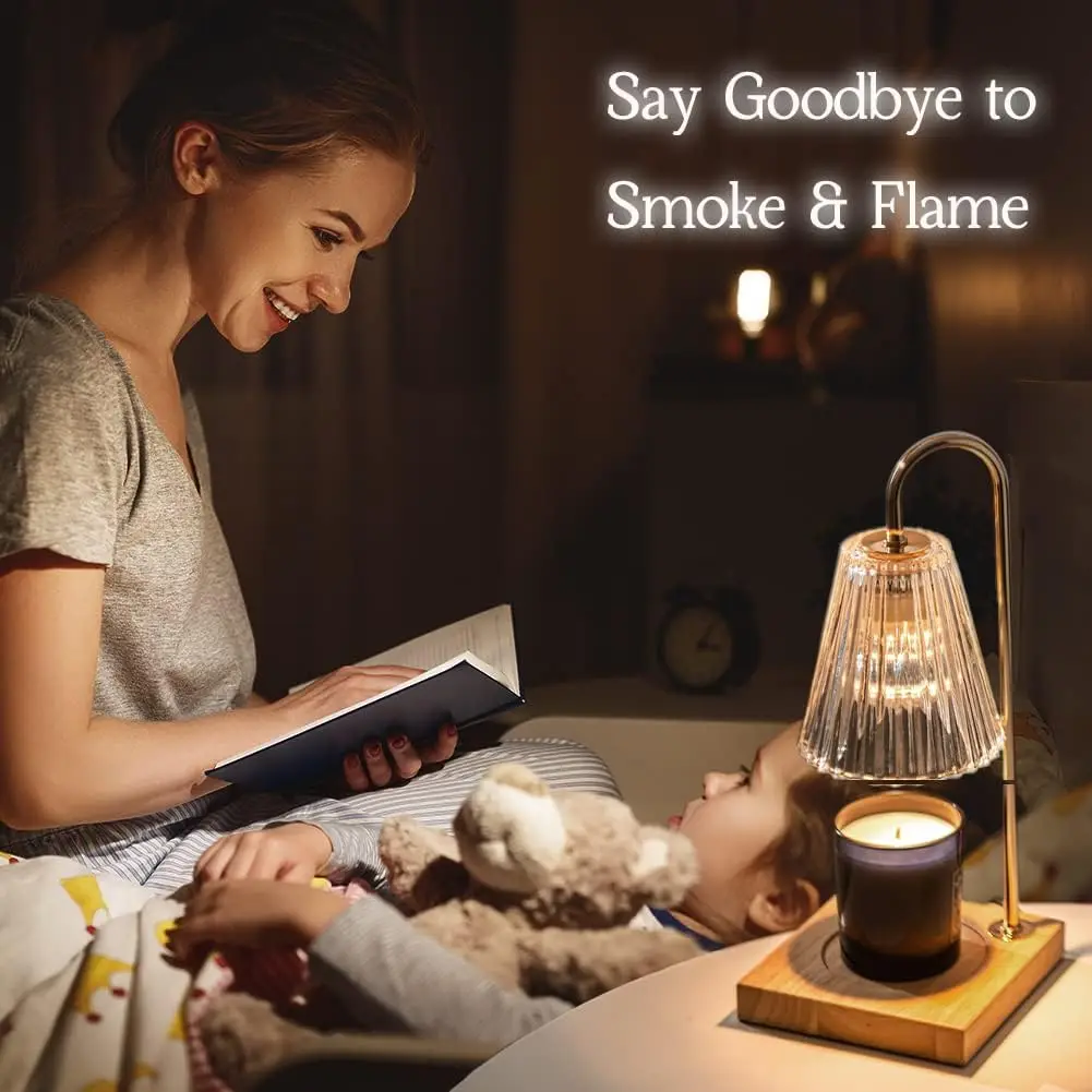 Hot Selling Artistic Sense Metal Disk Candle ROHS Warmer Control Dimming LED Candlestick Table Lamp for Outing Mate