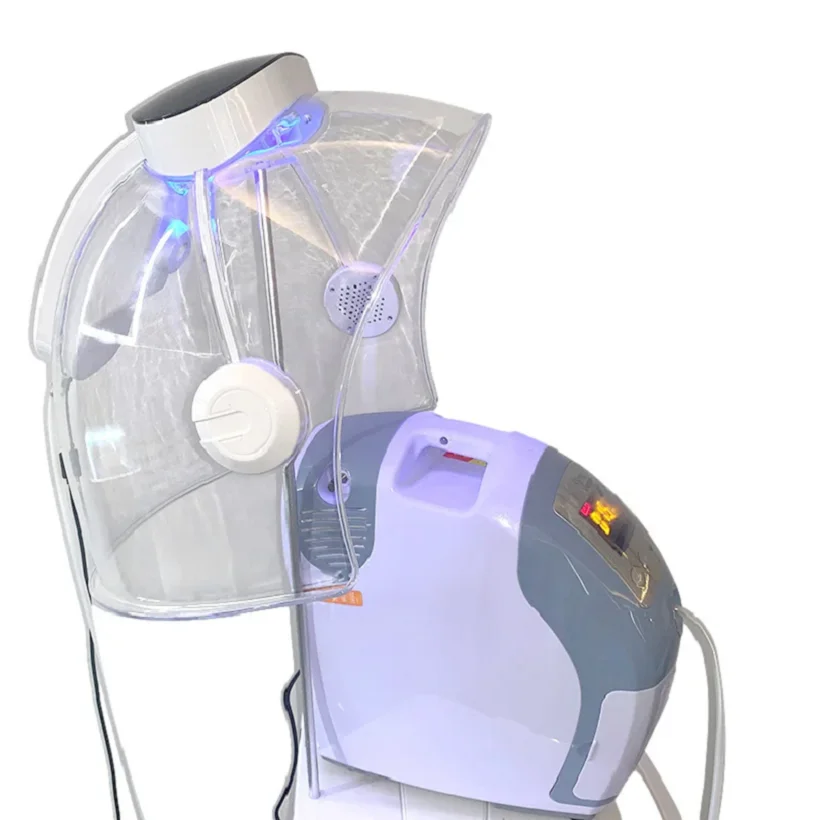 Led Facial Machine SPA Face Light Therapy Skin Rejuvenation Whitening Care 7 Colors Oxygen Facial Machine Oxygen Jet Mask Dome