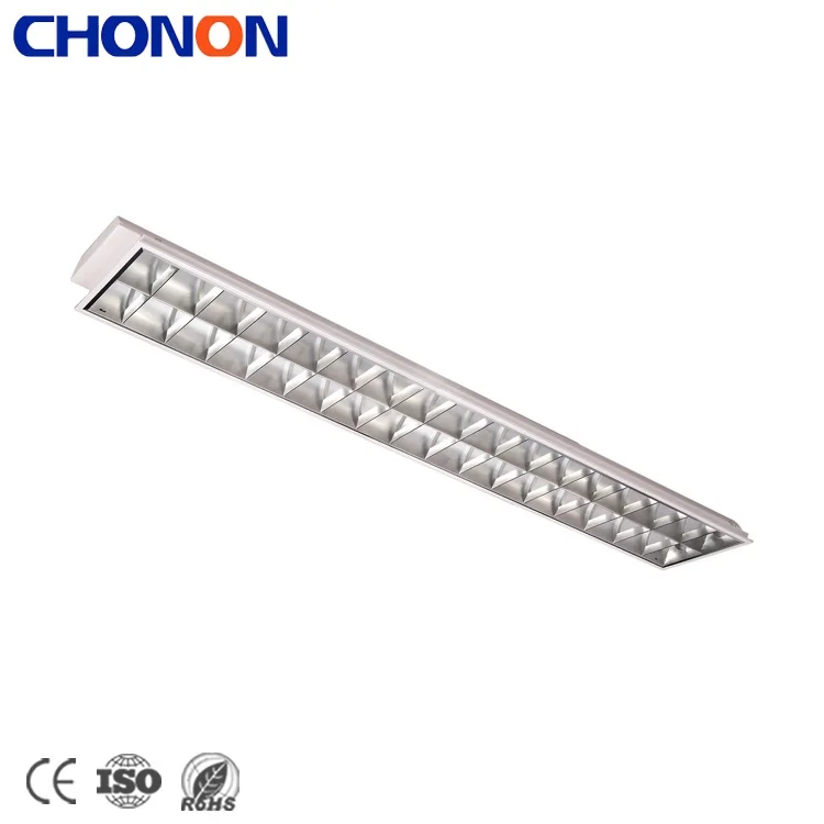 White Steel Housing Diammables Grille Light With Electronic Ballast