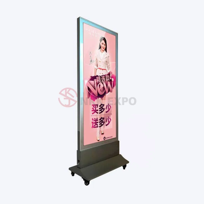 Advertising customized shape modern standard exhibition fair booth stand with lightbox supplier