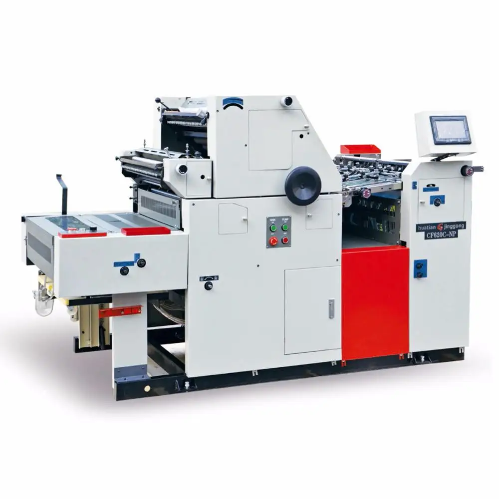 CF620-NP single color mini offset printing machine with number and perforate