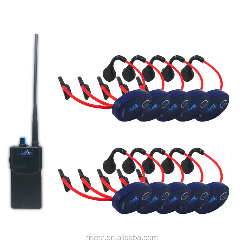 Swimming Coaching Communicator Underwater Wireless 1 FM Transmitter Waterproof 10 H-902 Bone Conduction Headphone