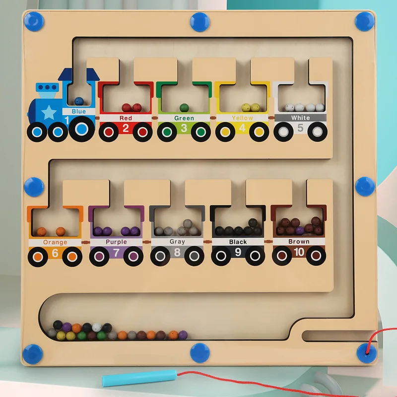 TS Montessori Wooden Balance Puzzle Toy Wooden Star And Moon Educational Stacking Balancing Games toy for kids