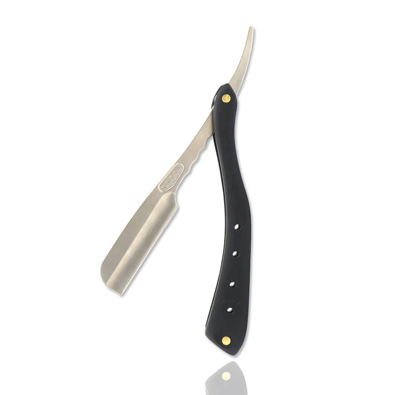 Профессиональные парикмахерские бритвы с прямым вырезом горловины сменные лезвия из нержавеющей стали держатель для ножей