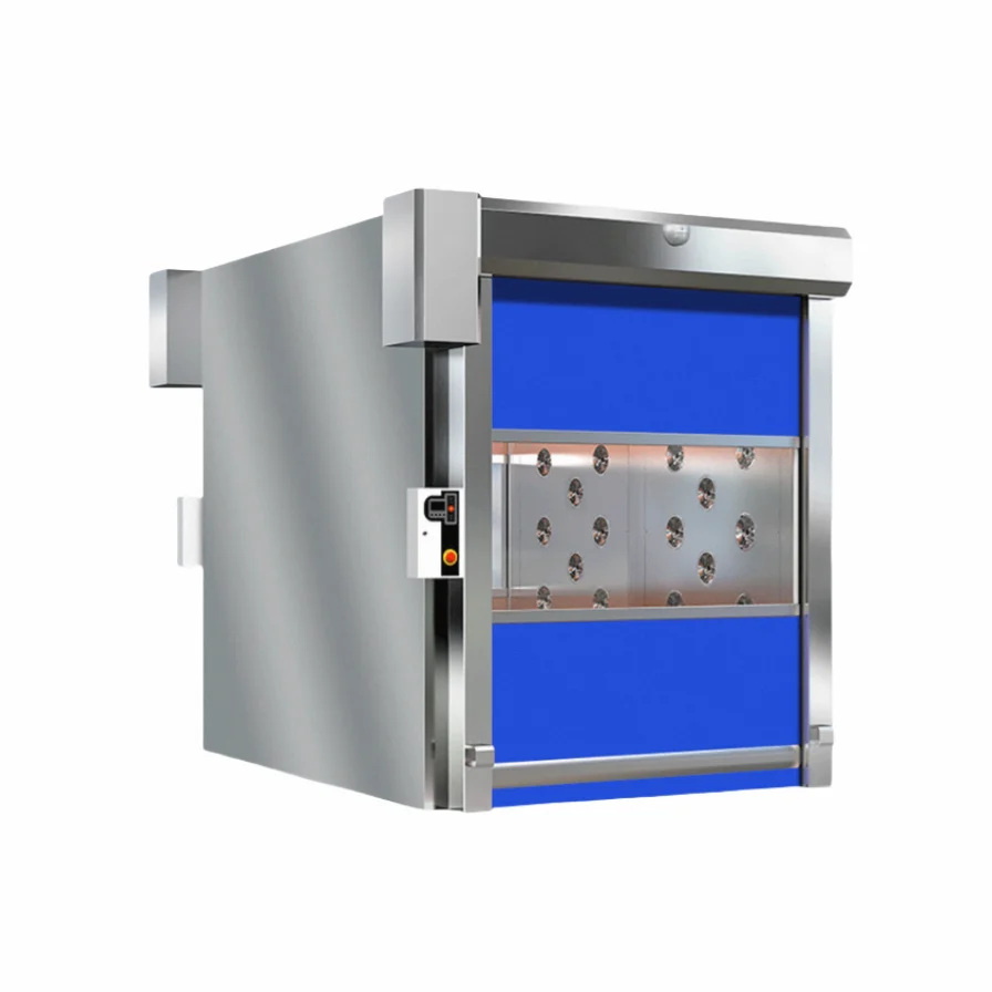 Manufacturer Supplier High Efficiency Fully Automatic Air Shower Clean Room Quick Rolling Door Cargo Shower Room