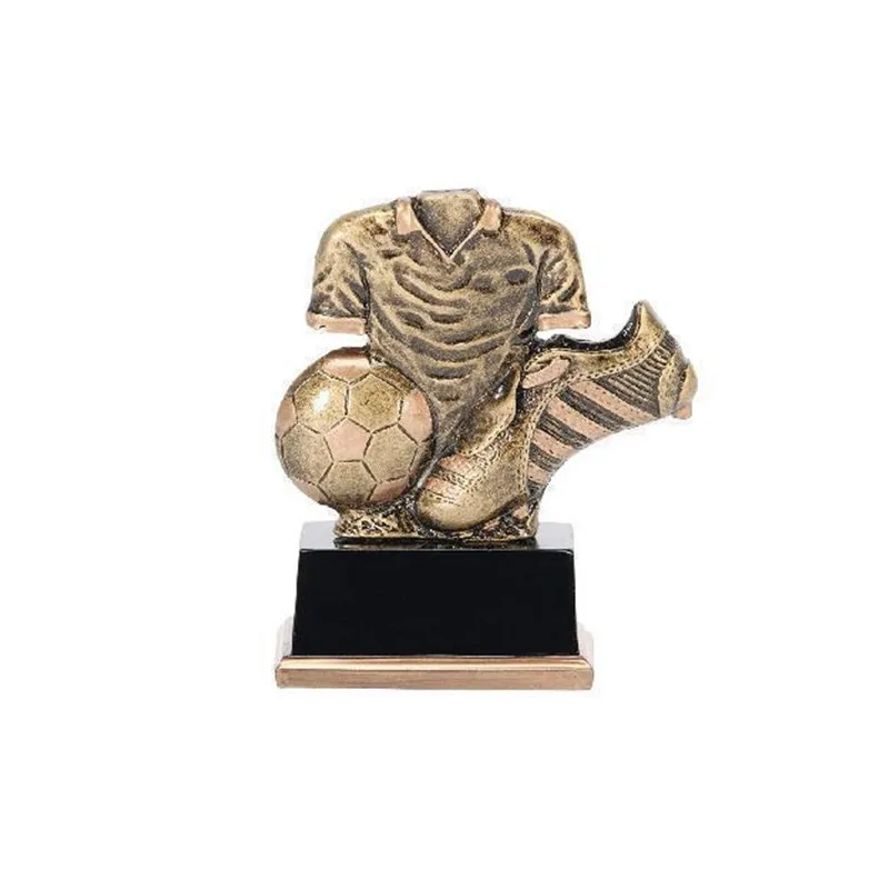 Polyresin mini soccer shoe boot award trophy cups