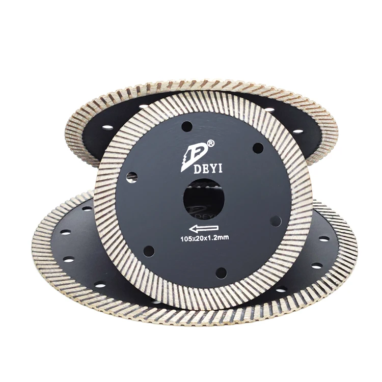 DEYI Hot Sale 7inch 180mm rainbow Granite Cutting Diamond Saw Blade for Cutting Granite Concrete Sandstone