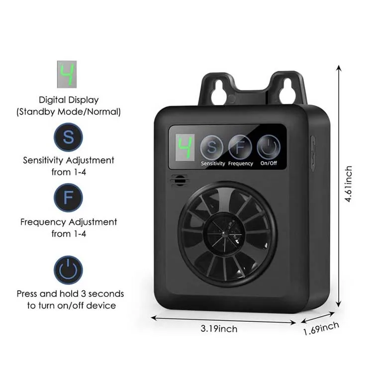 Hot Selling Dog Equipment Rechargeable and IP4 50ft Control Ultrasonic Dog Barking Deterrent