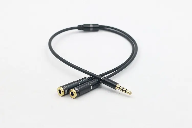 Headphone Splitter Audio Cable 3.5mm Male to 2 Female Jack 3.5mm Splitter Adapter Aux Cable for Samsung MP3 Player