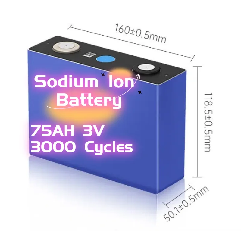 Na-ion  battery 50160118  for sale 3V 75AH 3000 times cycles sodium-ion batteries sodium ion battery solaire 75ah SIB
