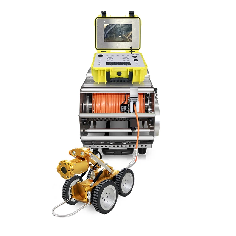 2022 Sewer pipe underwater inspection crawler robot PTZ digital camera industrial endoscope for sale