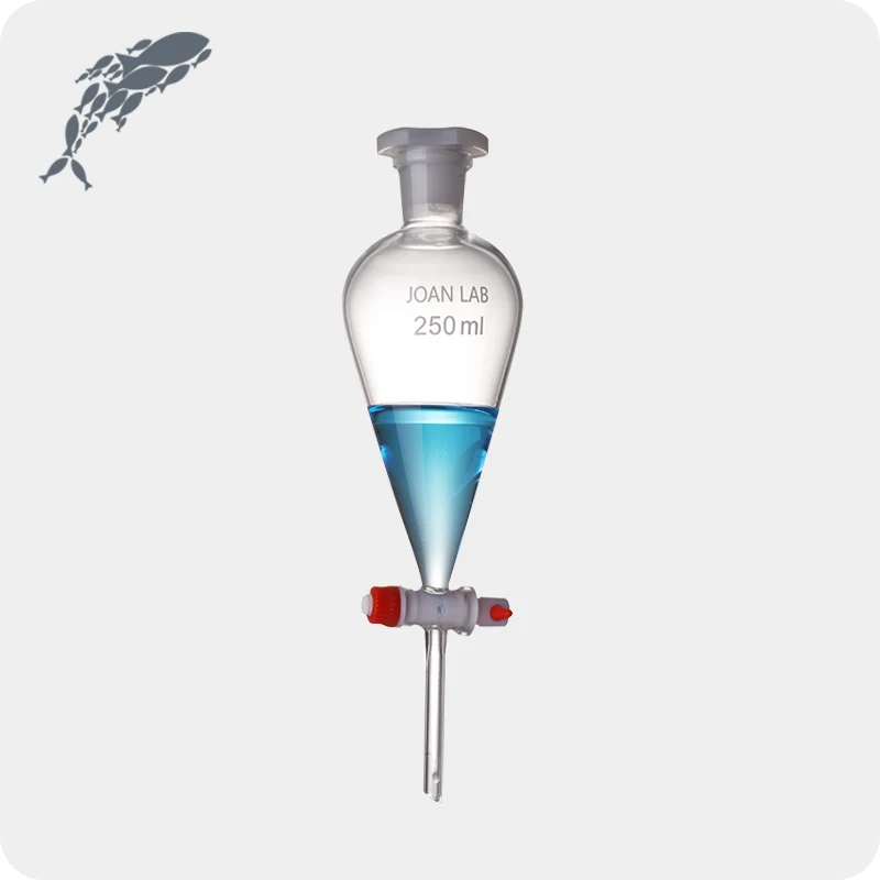 JOAN Glass Separating Funnel With PTFE Stopcock