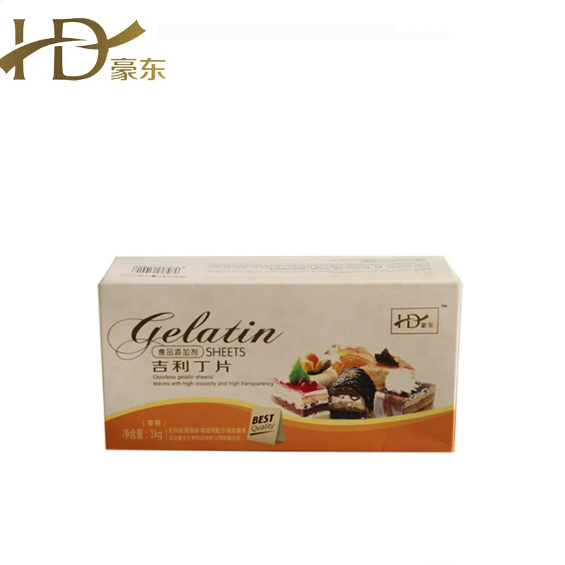 Съедобные говядина желатин лист листовой желатин или листовой желатин