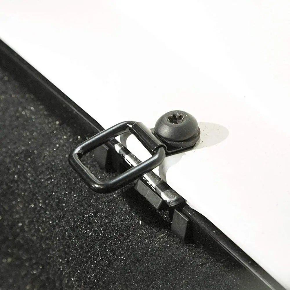 Heavy Duty Steel Tie Down Anchors D-Rings on Truck Cargo Net for Jeep Wrangler