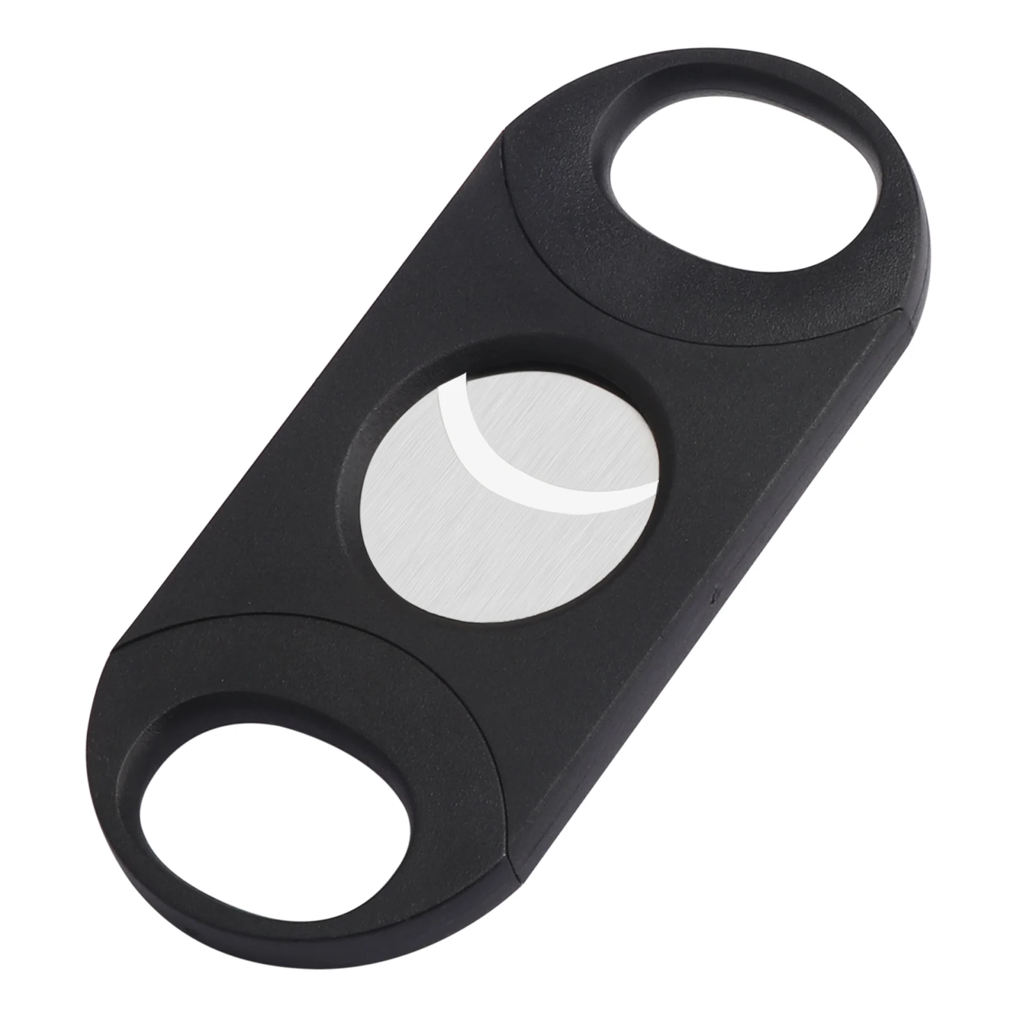 XiFei Manufacture Cheap Cigar Cutter,Double Blades Black Plastic Cigar Cutter