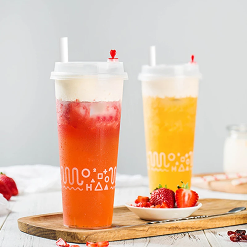 Biodegradable Plastic Boba  Compostable Individually Wrapped Coffee PLA Straw