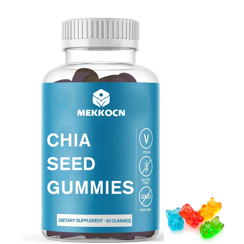 Private Label Chia Seed Gummies Organic Chia Seed Gummy Skin & Hair Health Chia Seed Vegan Gummy