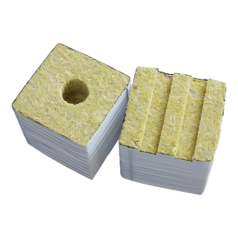 Wholesale Cheap Agricultural Rock Wool Grow Block Cubes Hydroponic Rock Wool Greenhouse