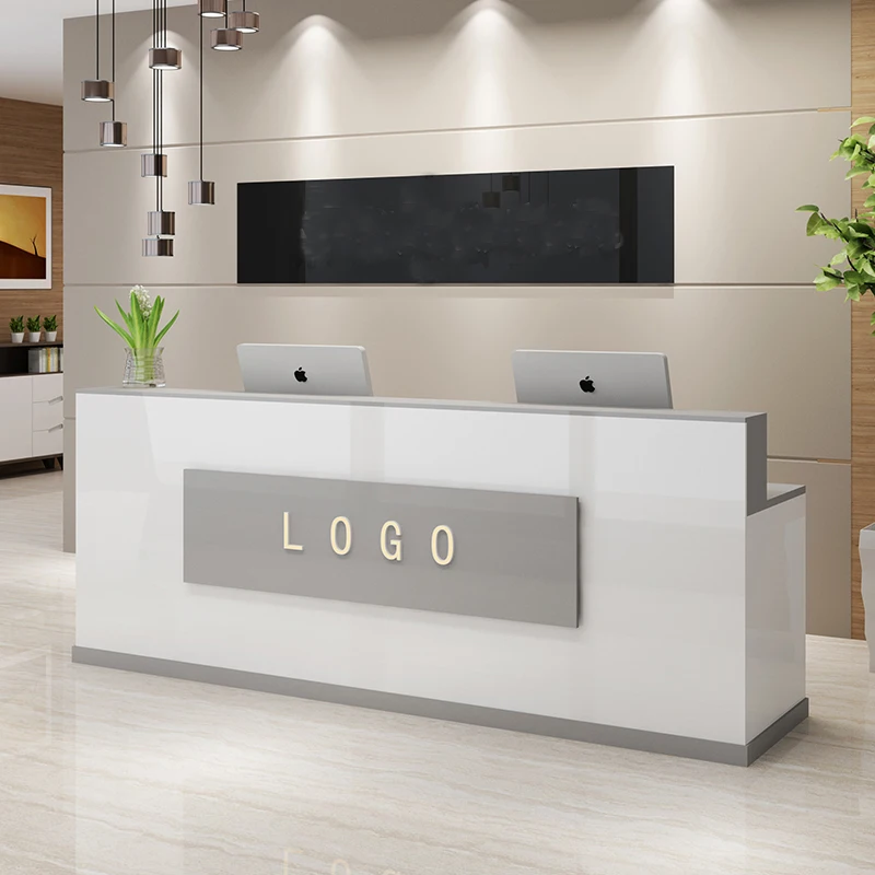 Luxury Modern reception desk Furniture store front desk cashier retail counter