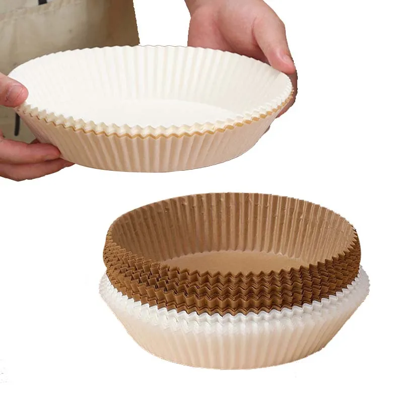 50pcs Air Fryer Disposable Paper Liner, Non-stick Disposable Air Fryer Liners Air Fryer Oil-proof paper