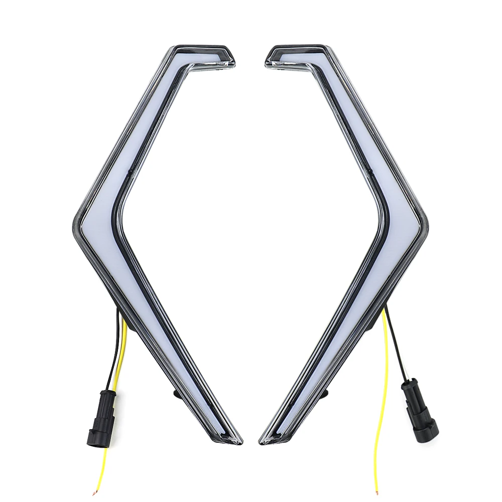 Правая и левая передняя фара Accent Fang подходит для поворотников Polaris ATV RZR