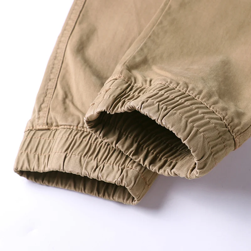 B1641  man fashion elastic waist  casual tactical joggers military pants techwear pantalon outdoor plus size joggers cargo pants